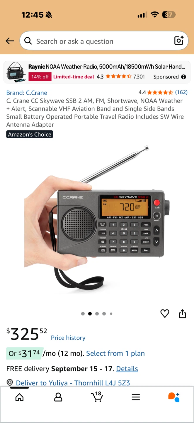 C. Crane CC Skywave SSB 2 Portable Radio - photo 2