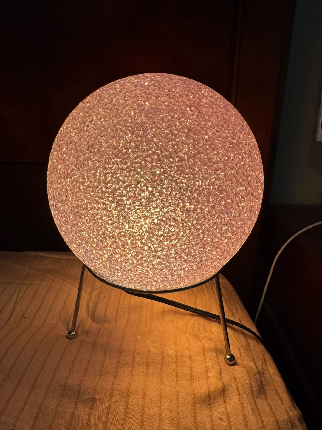 Textured Sphere Table Lamp
