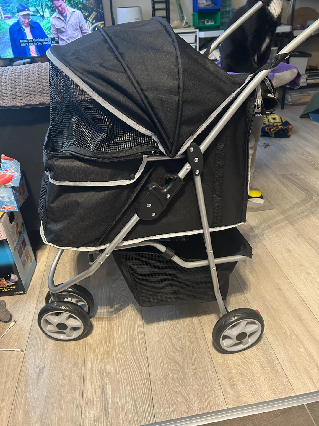 Frisco Collapsible Pet Stroller, Black - photo 3