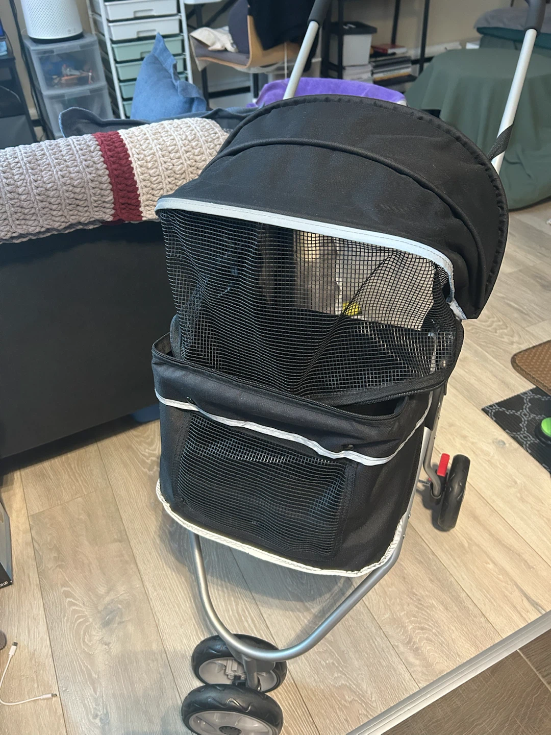Frisco Collapsible Pet Stroller, Black - photo 4