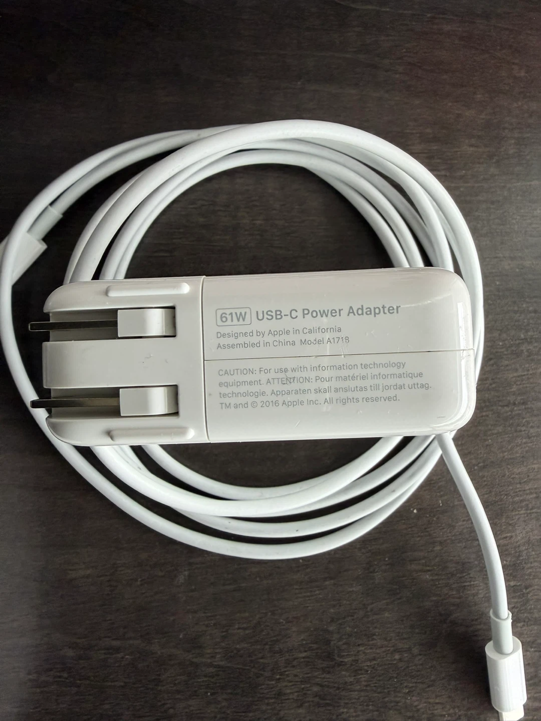 Apple 61W USB-C Power Adapter and Cable - photo 3