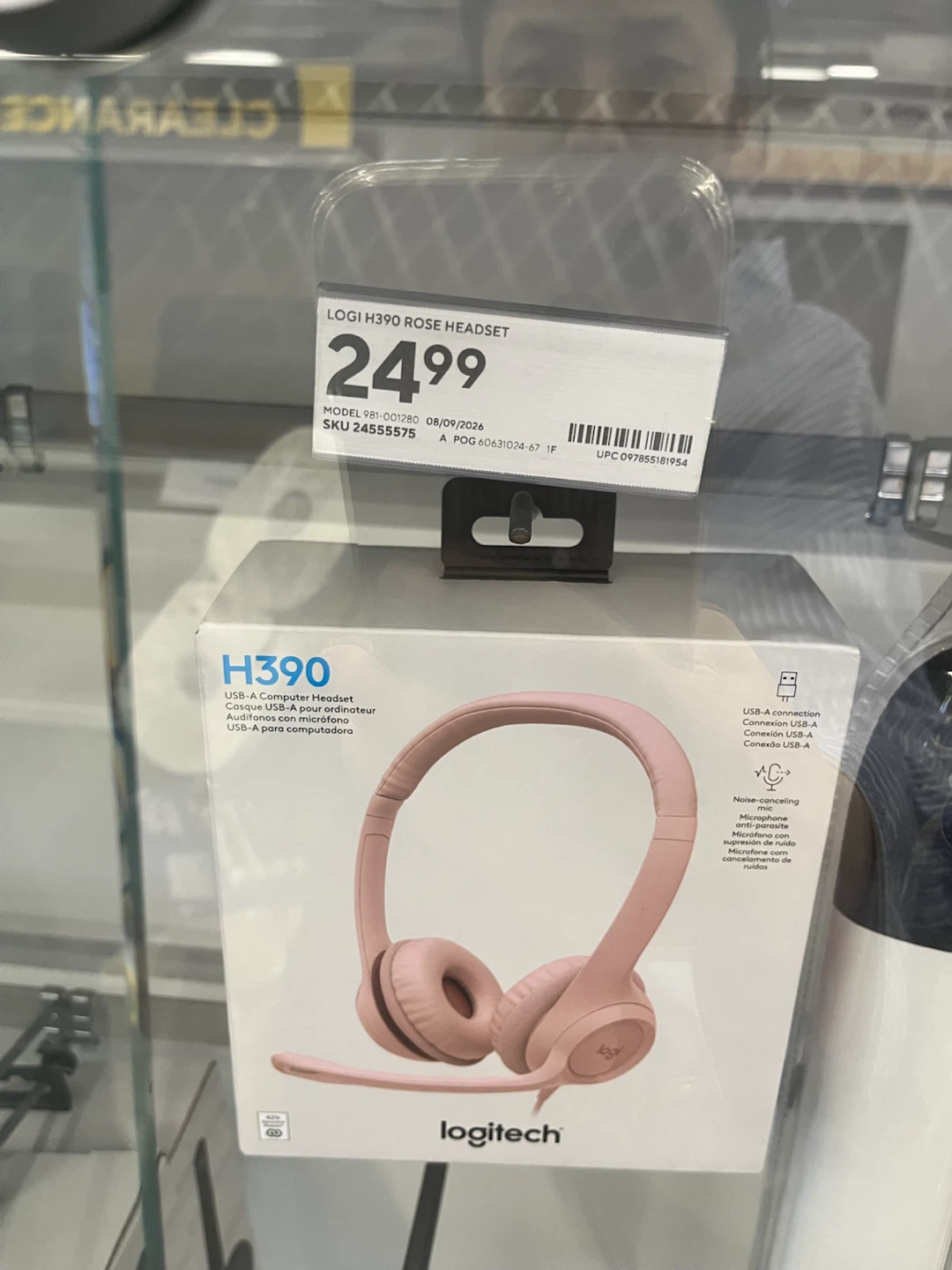 Logitech H390 USB Computer Headset - Pink