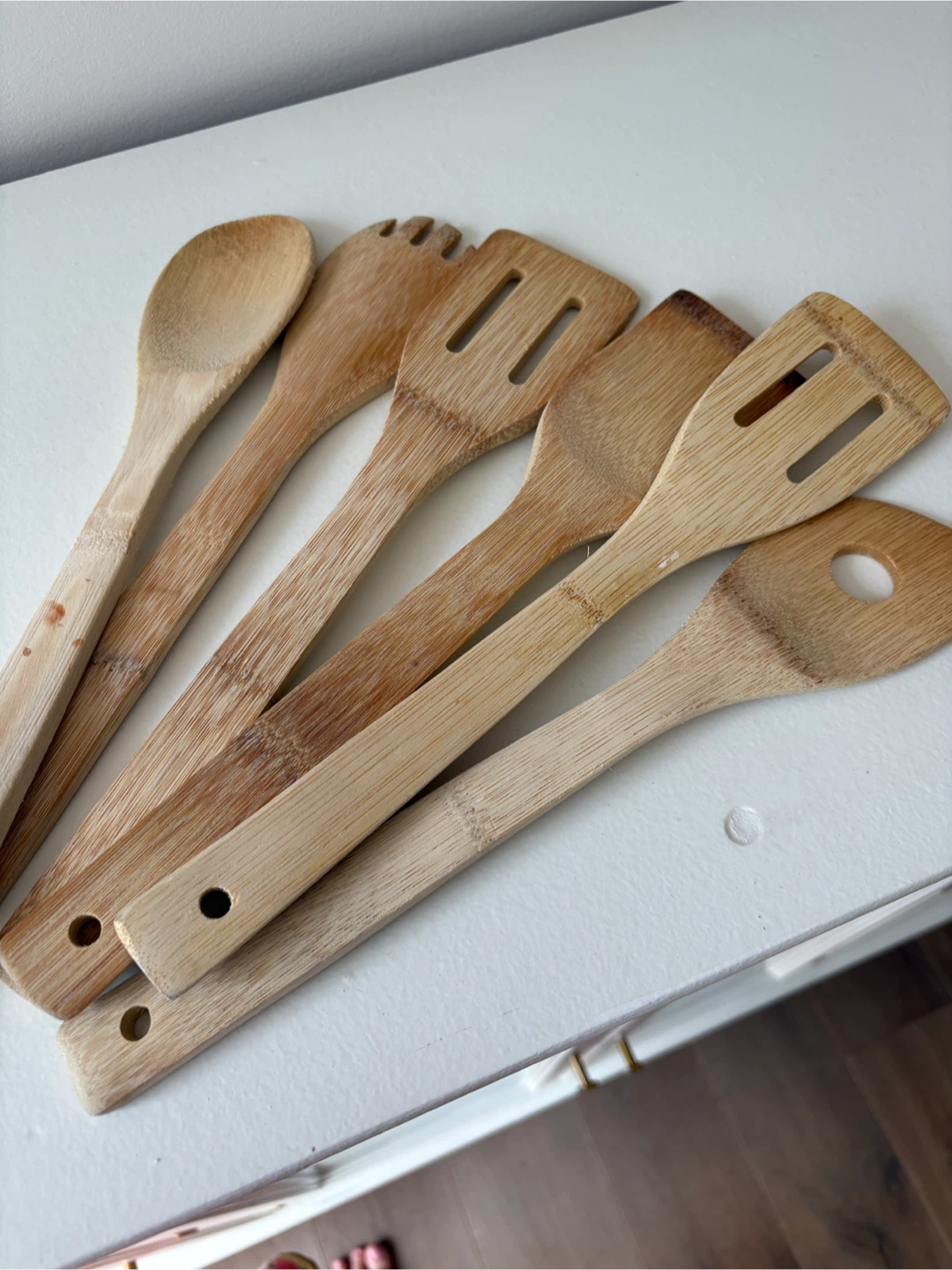 Set of Bamboo Kitchen Utensils