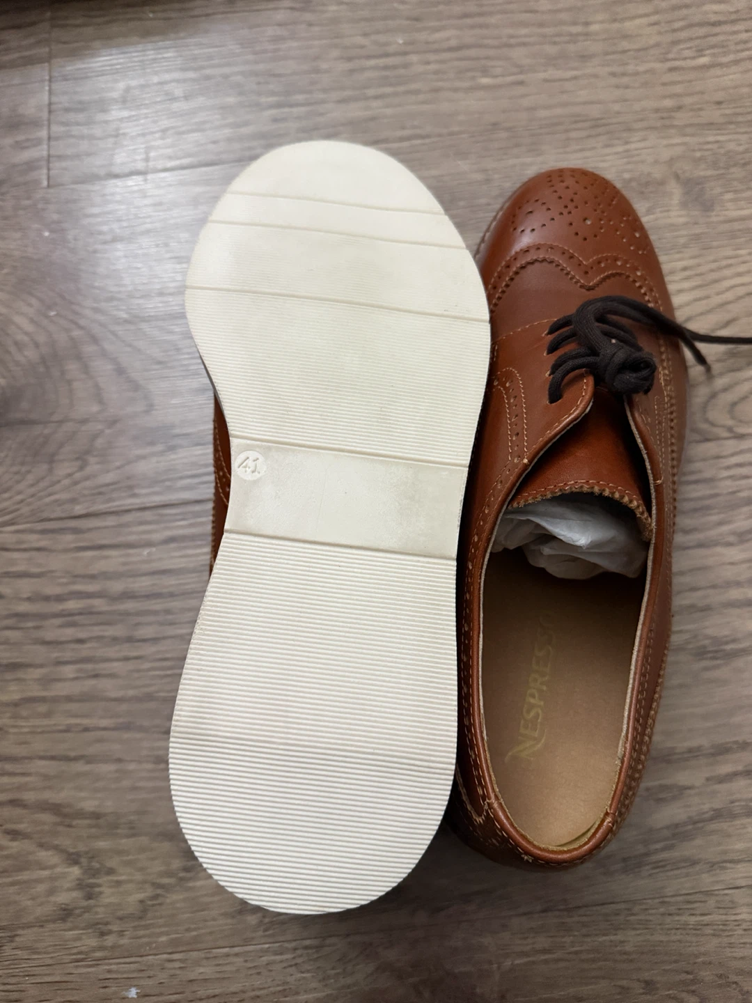 Nespresso Brown Brogue Oxford Shoes – Size 41
