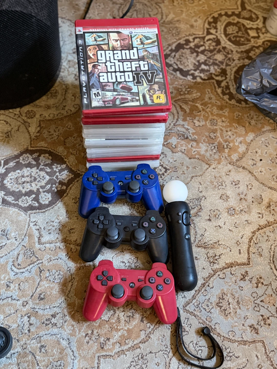Sony PlayStation 3 Console with 3 Controllers and 14 Games - photo 2