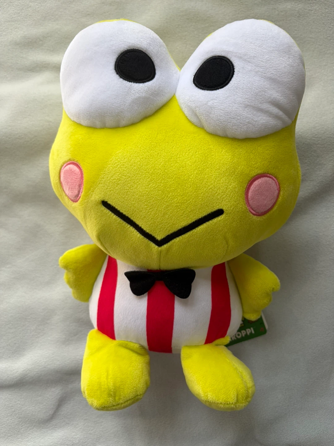 New Sanrio Keroppi Kero Kero Red Stripe Shirt 11”