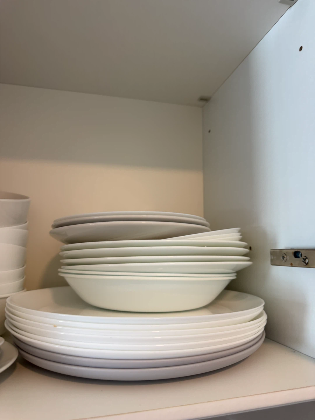 Set of White Corelle Dinnerware Bowls and Plates - photo 2