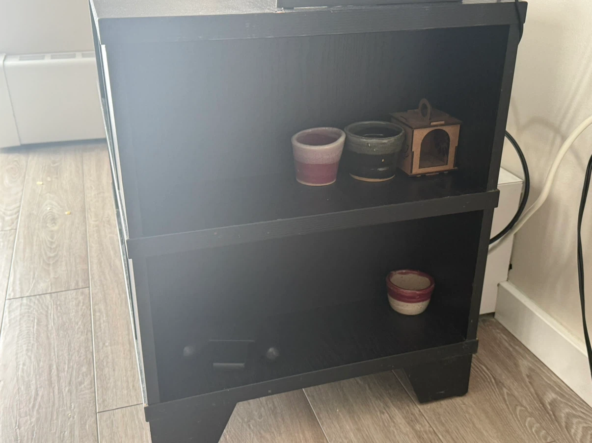 Black TV & Storage Console - photo 2