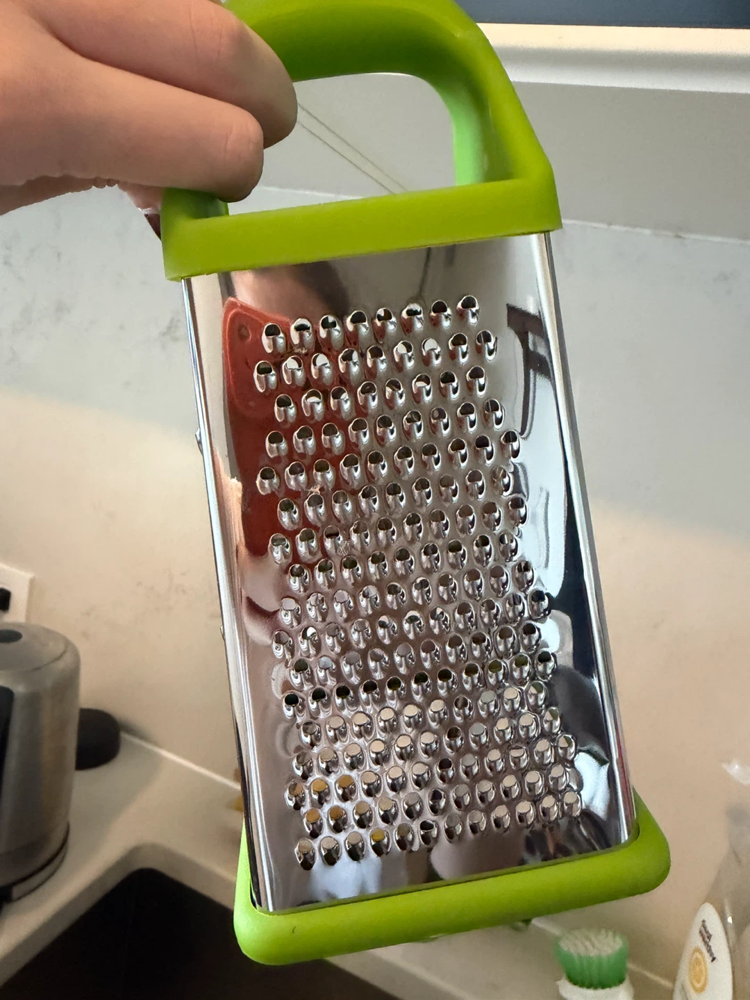 Kitchen Hand Grater with Green Handle
