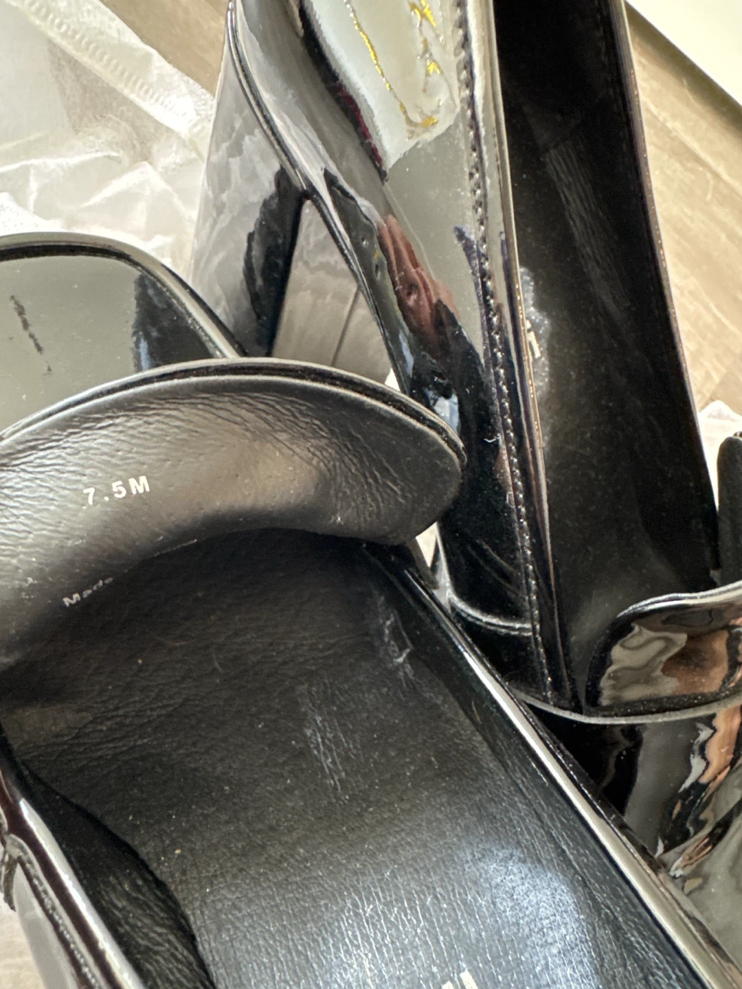 Wishbone Black Patent Platform Loafers - photo 4