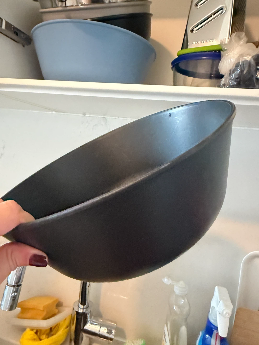 Black Mixing Bowl x 3