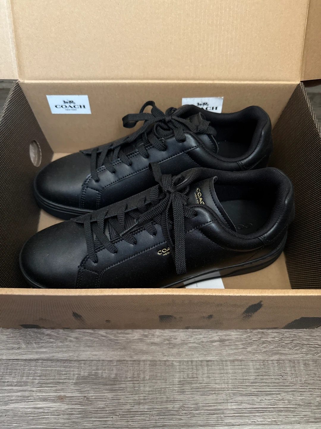 Coach Black Sneakers men’s size 10.
