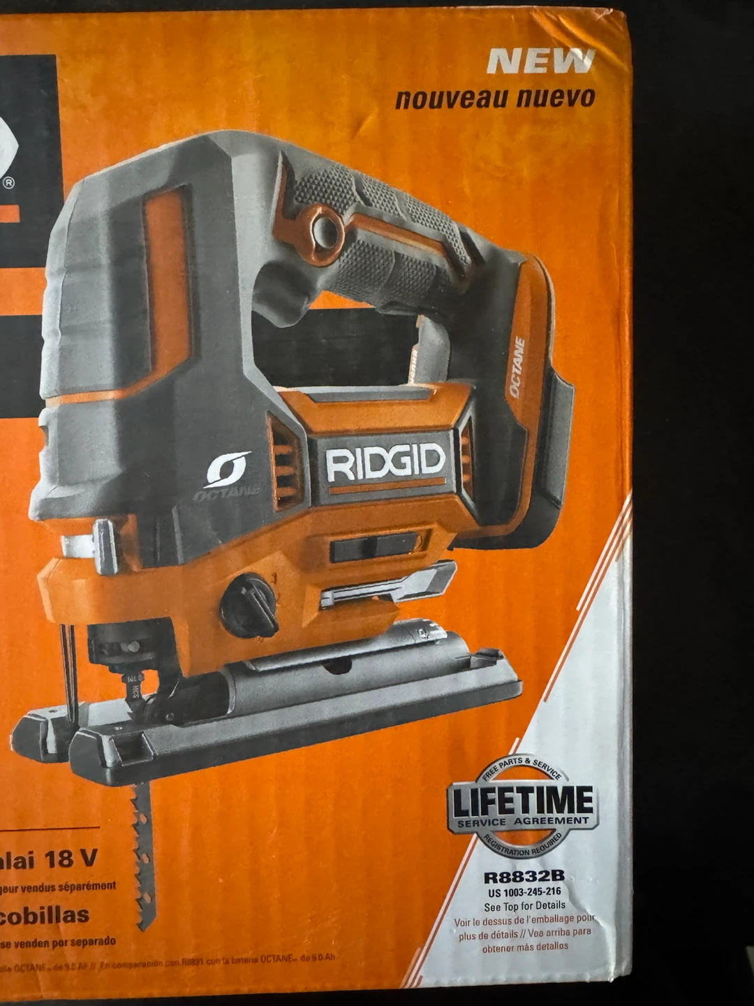 RIDGID Octane 18V Brushless Jig Saw (R8832B) - photo 2