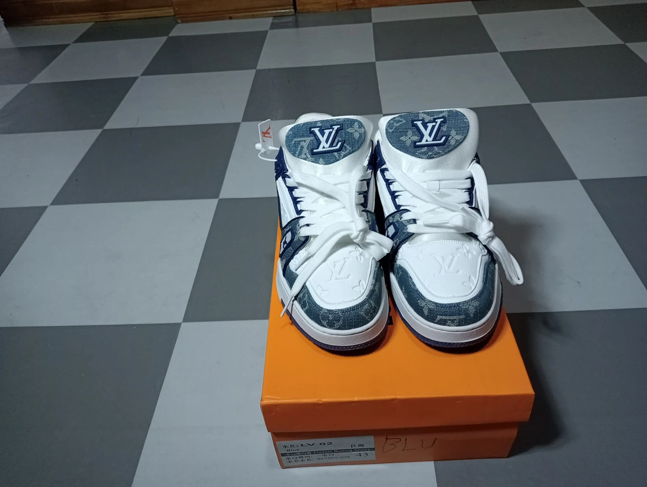 Louis Vuitton Blue Running Shoes