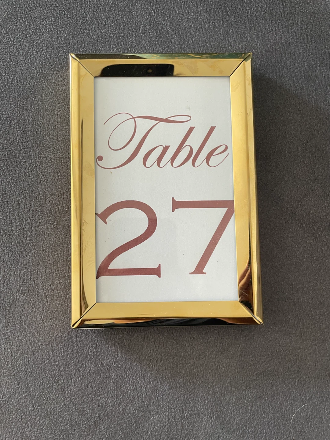 Gold Table Number Frames - photo 2