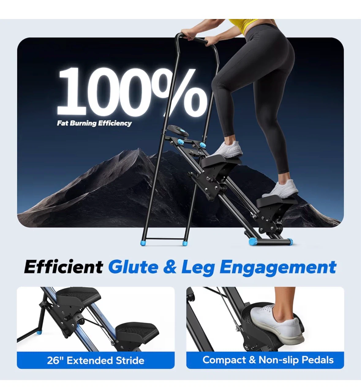 Compact Vertical Climber Fitness Machine - photo 4