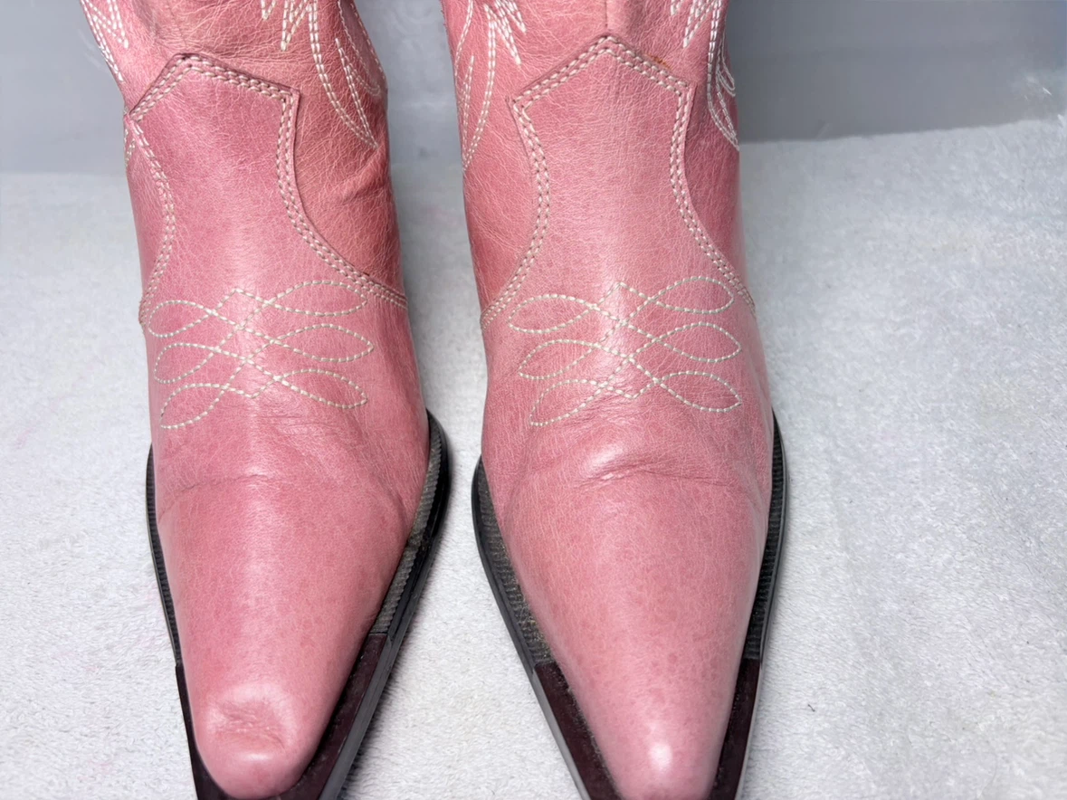 Pink Cowboy / Western Women’s Fashion Boots sz 36 - photo 5