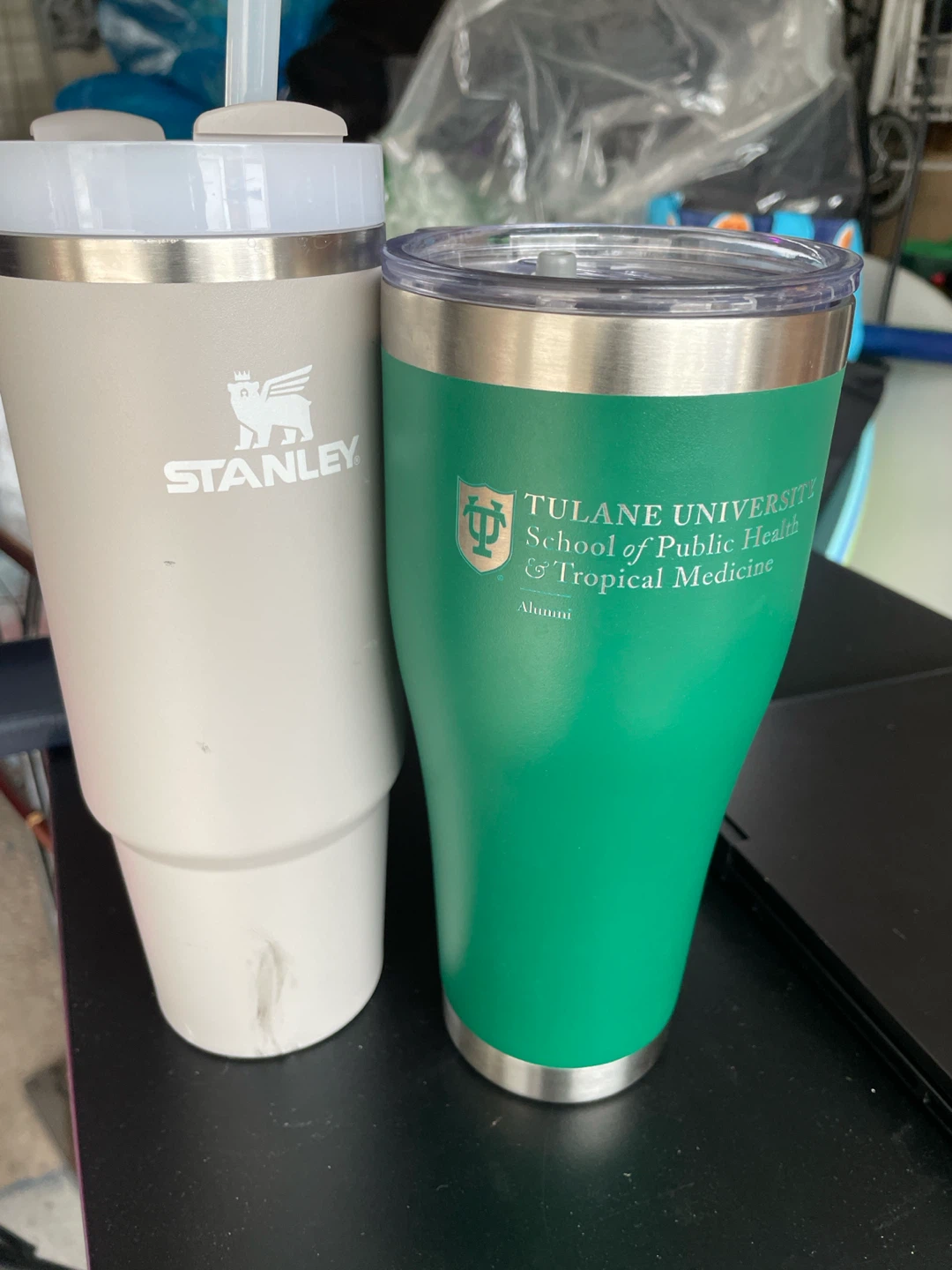 Set of two insulated tumblers