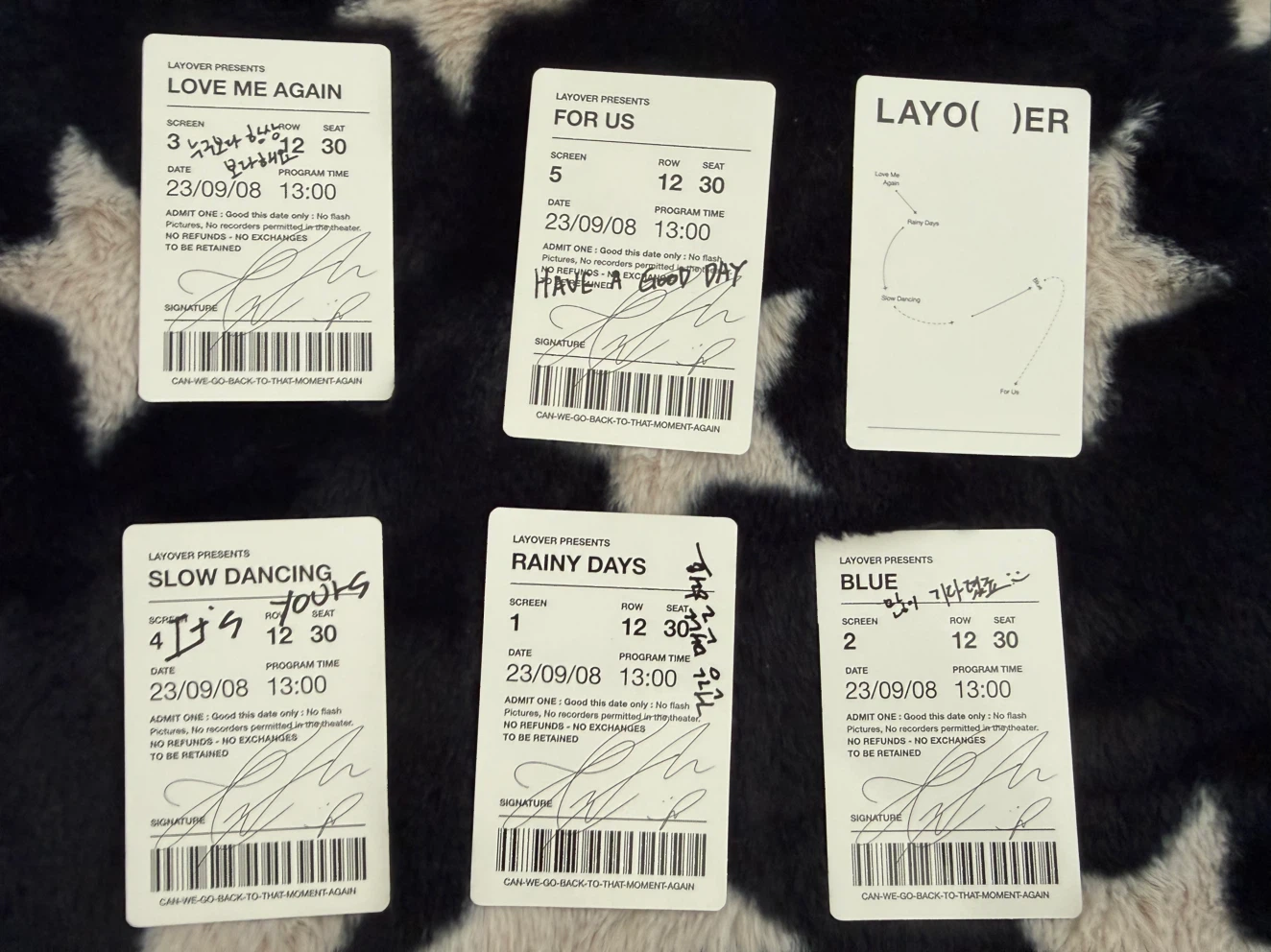Assorted Taehyung ‘Layover’ photocards - photo 2