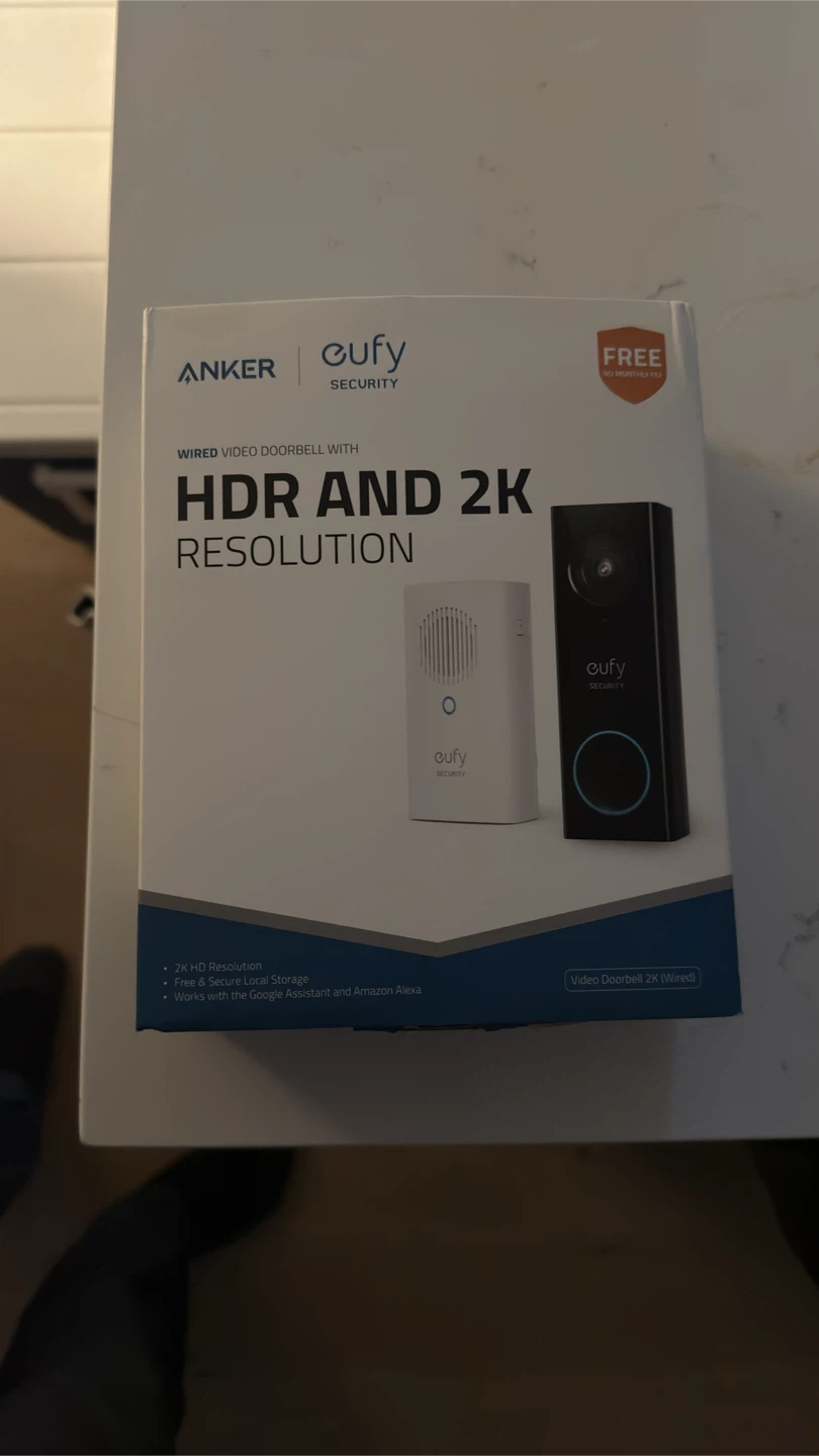 Eufy Security Wired Video Doorbell 2K