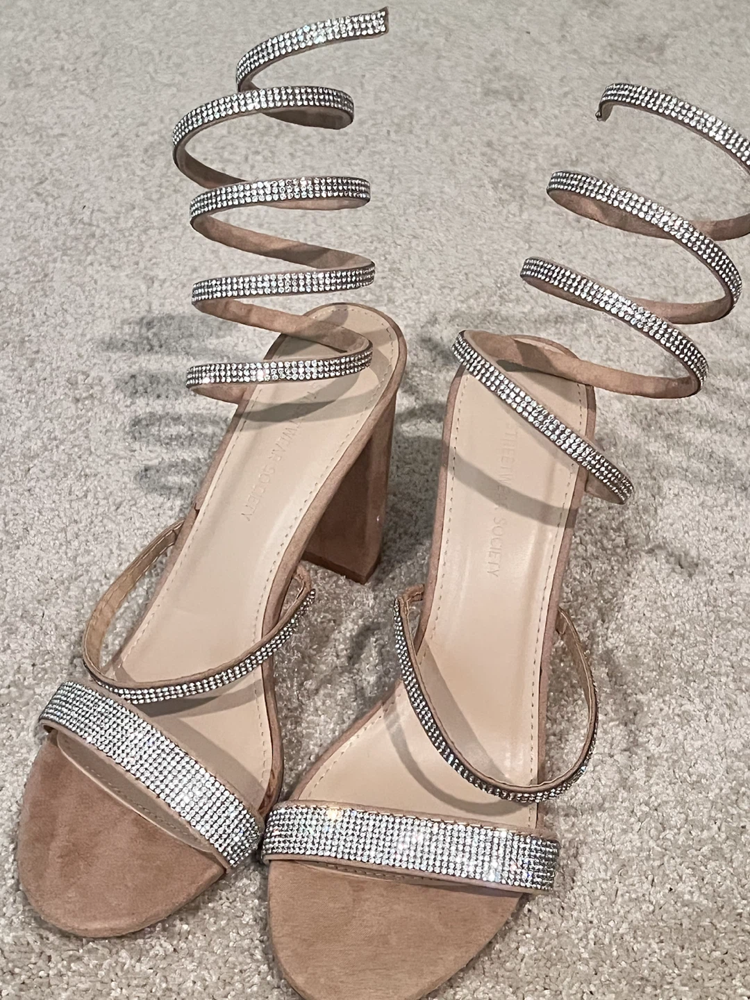 Streetwear Society Rhinestone Spiral Heels