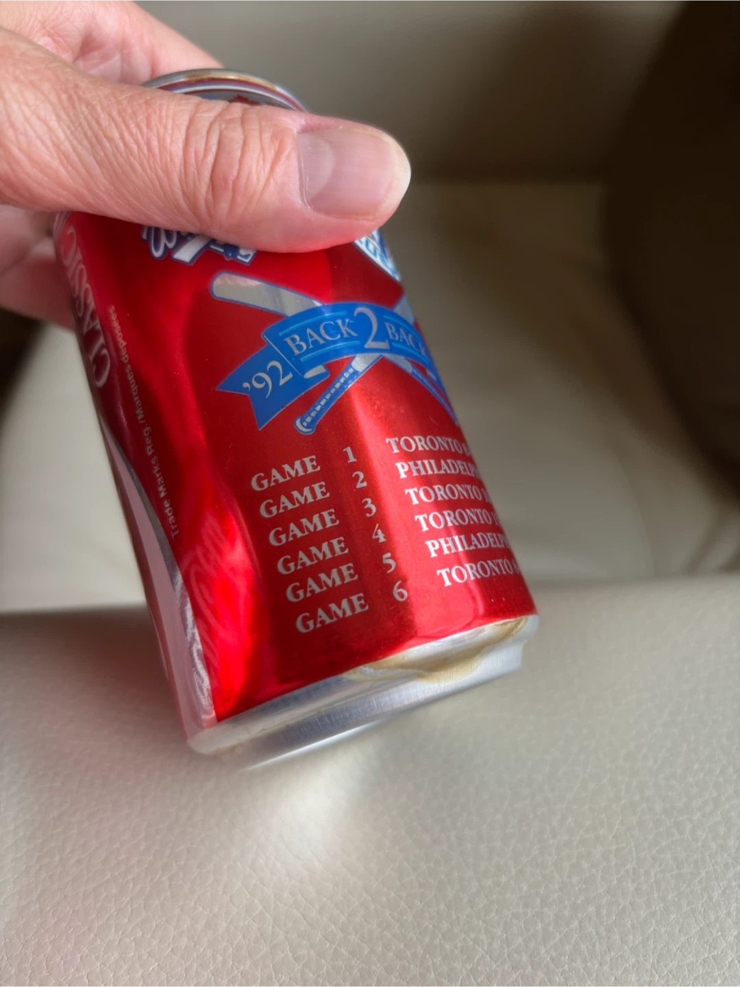 2 Coca-Cola Toronto Blue Jays 1993 World Series Cans - photo 5