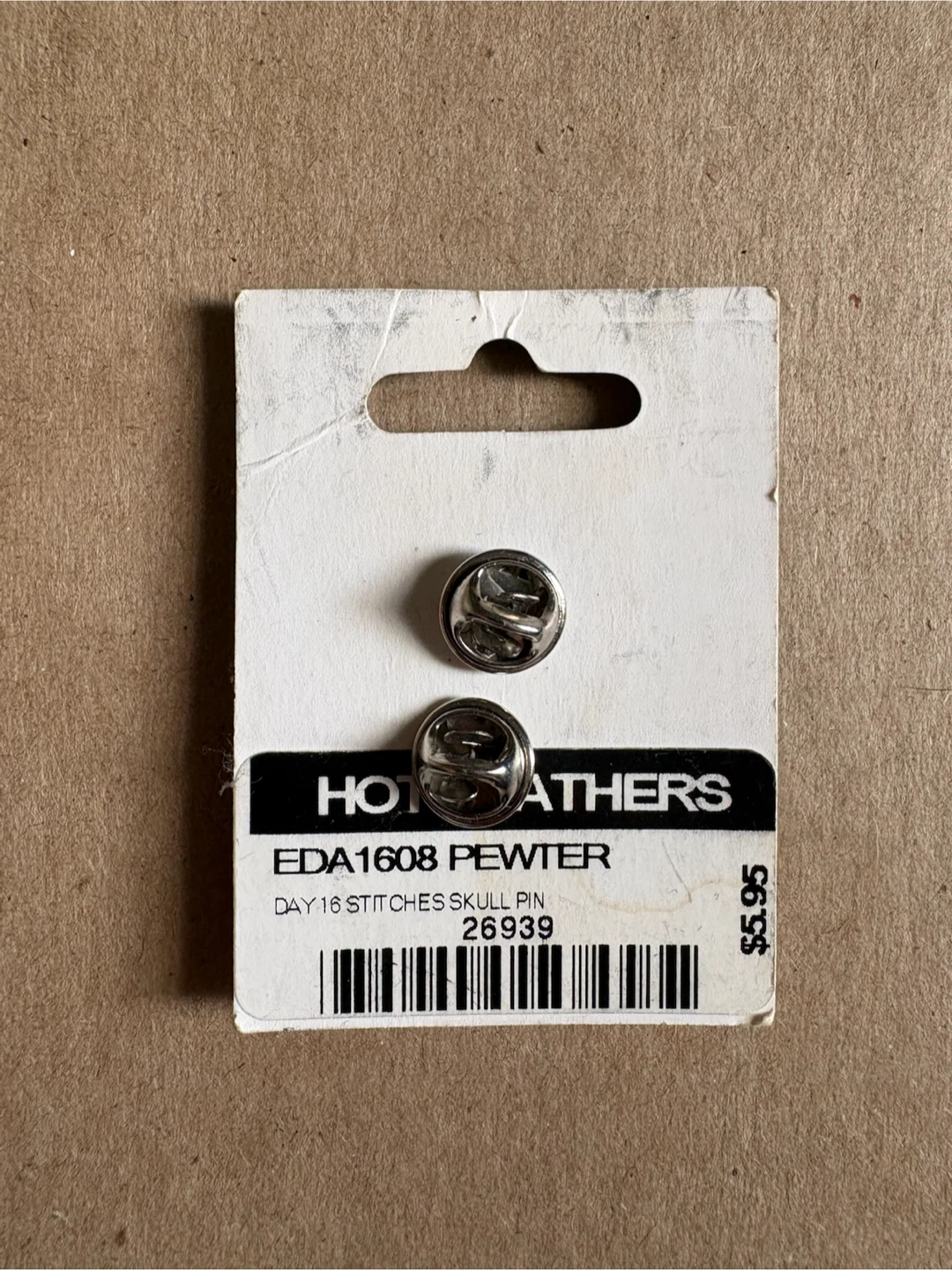 Hot Leathers Day 16 Stitches Skull Pin - photo 2