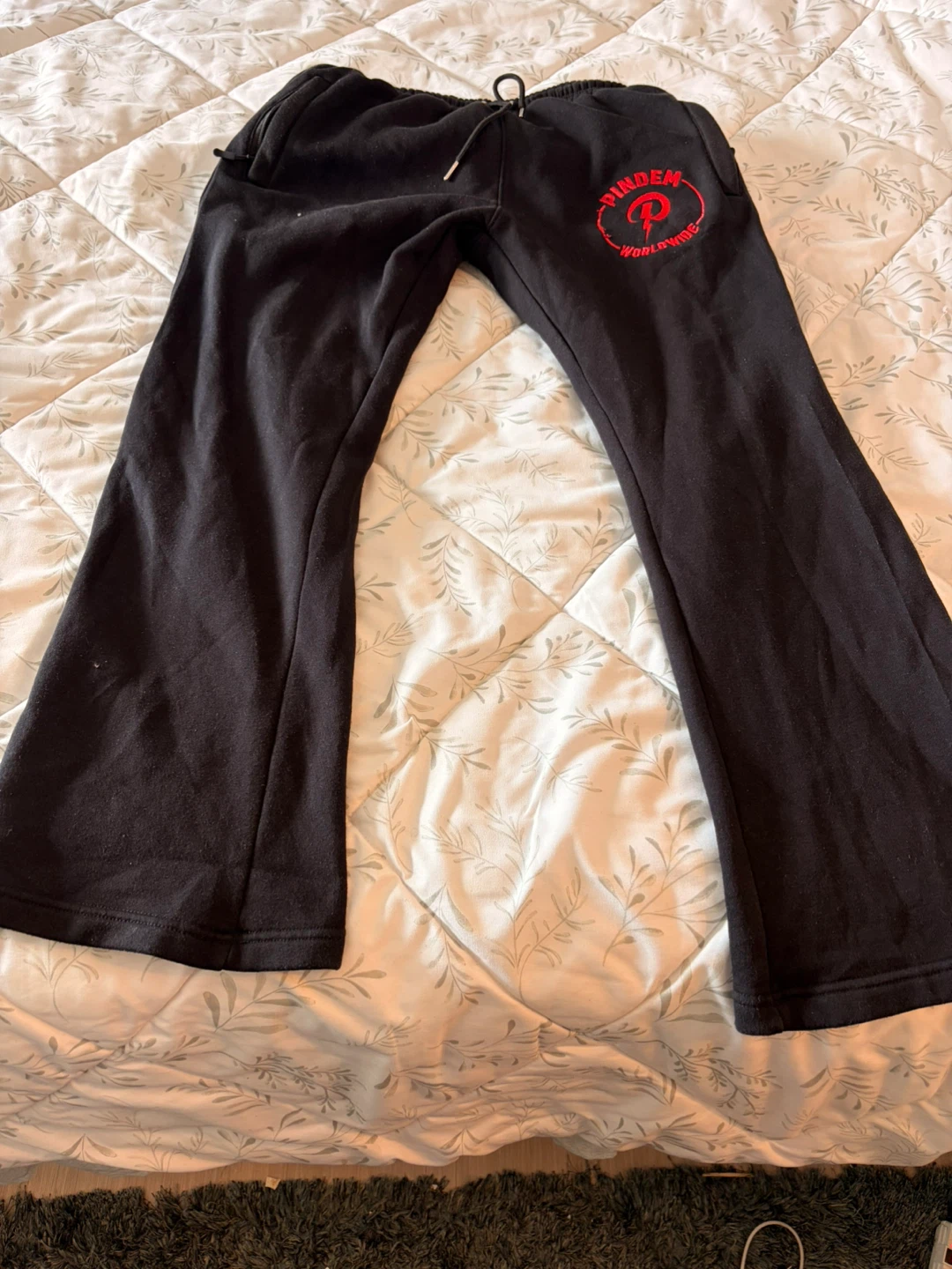 Pindem Worldwide Black Hoodie and Pants Set