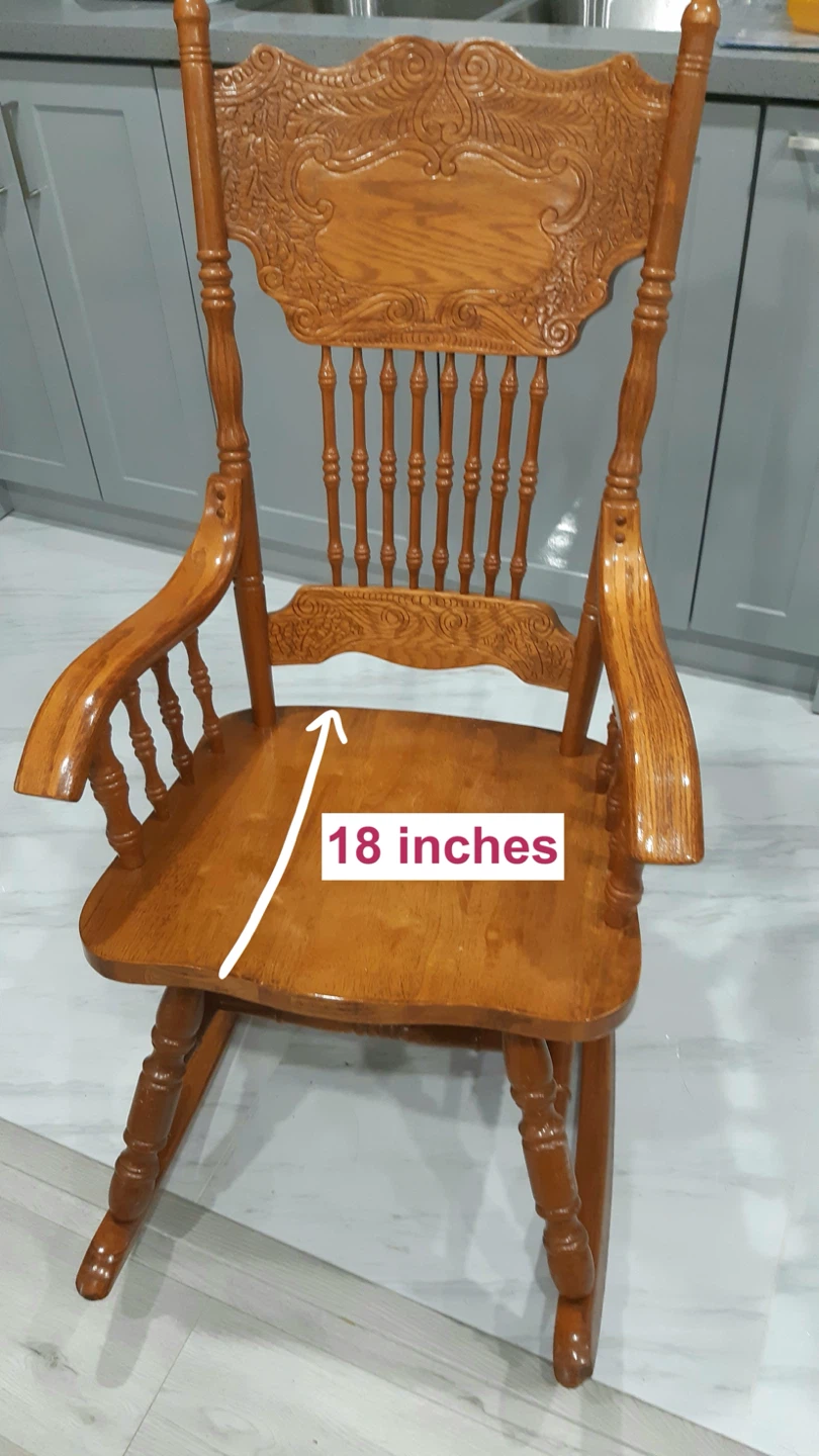 Solid Wood Rocking Chair (GREAT Condition) - photo 2