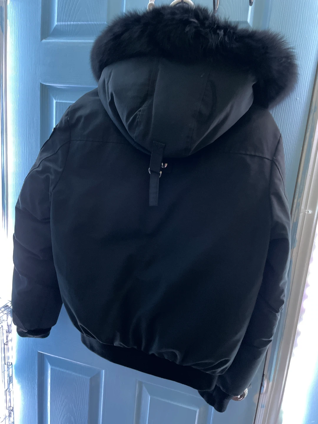 Moose Knuckles Black Down Bomber Jacket - photo 2