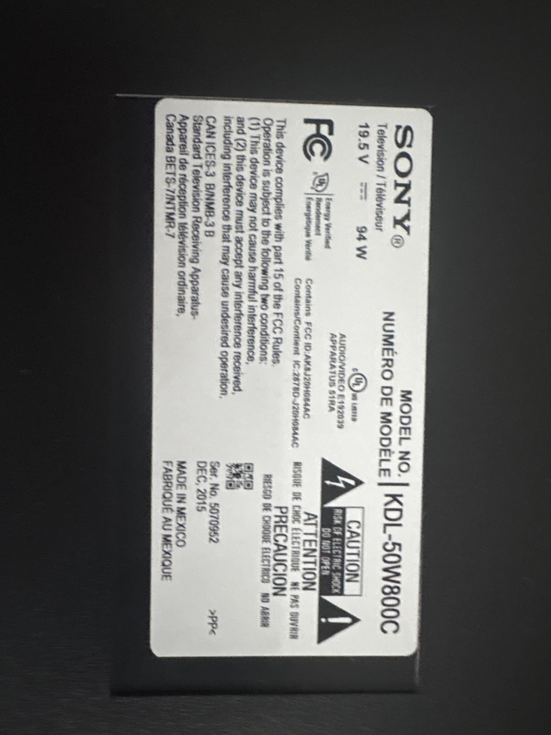 Sony Bravia KDL-50W800C 50-inch Television - photo 3