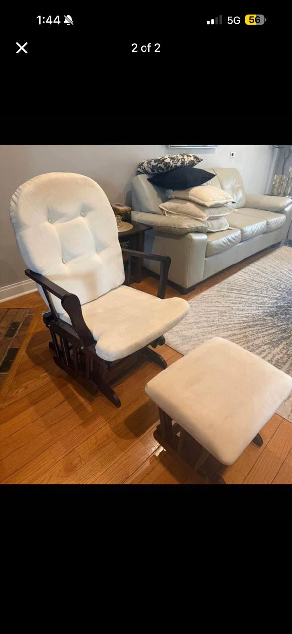 Glider Rocker with Ottoman