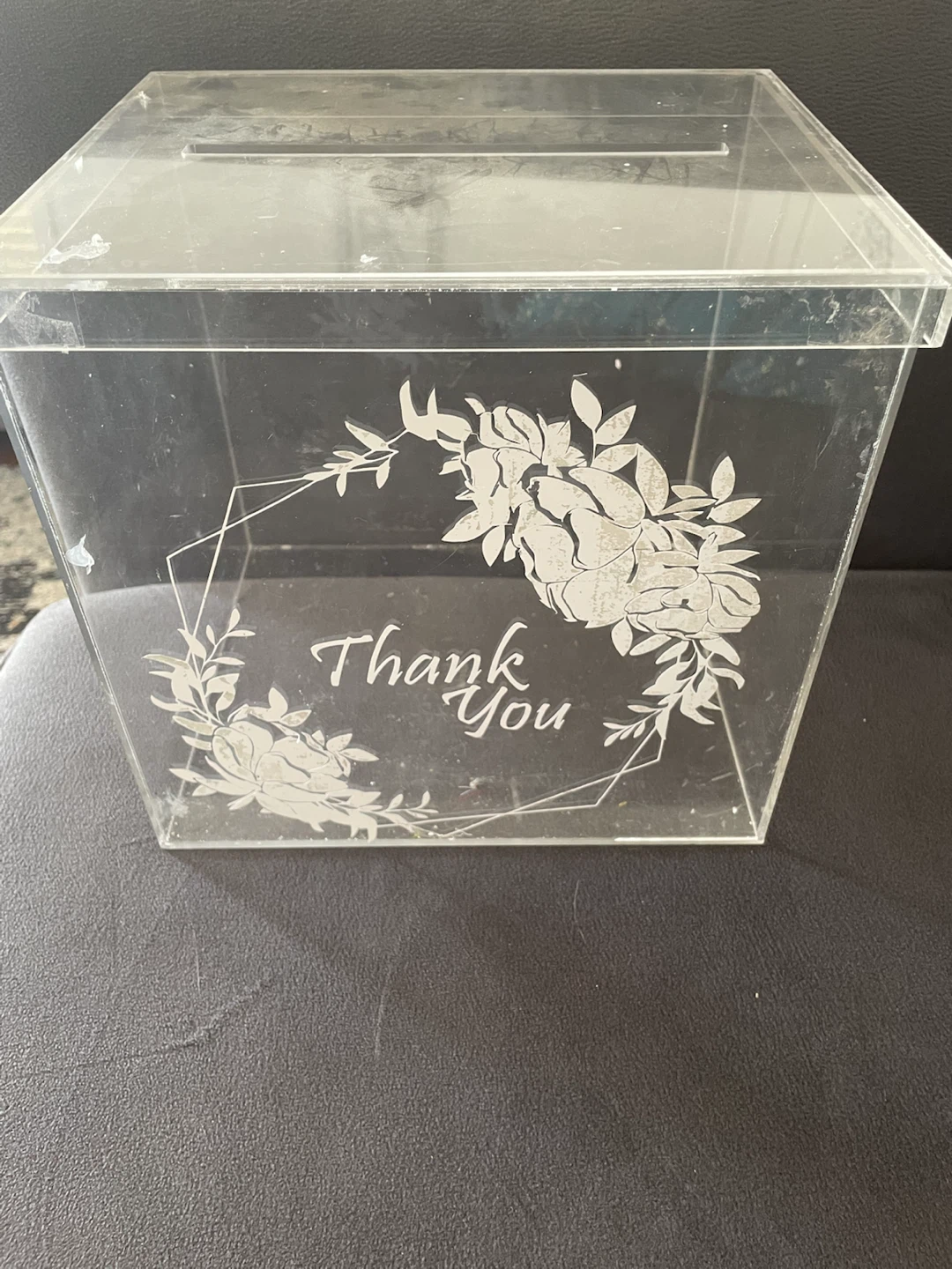 Clear Acrylic Card Box