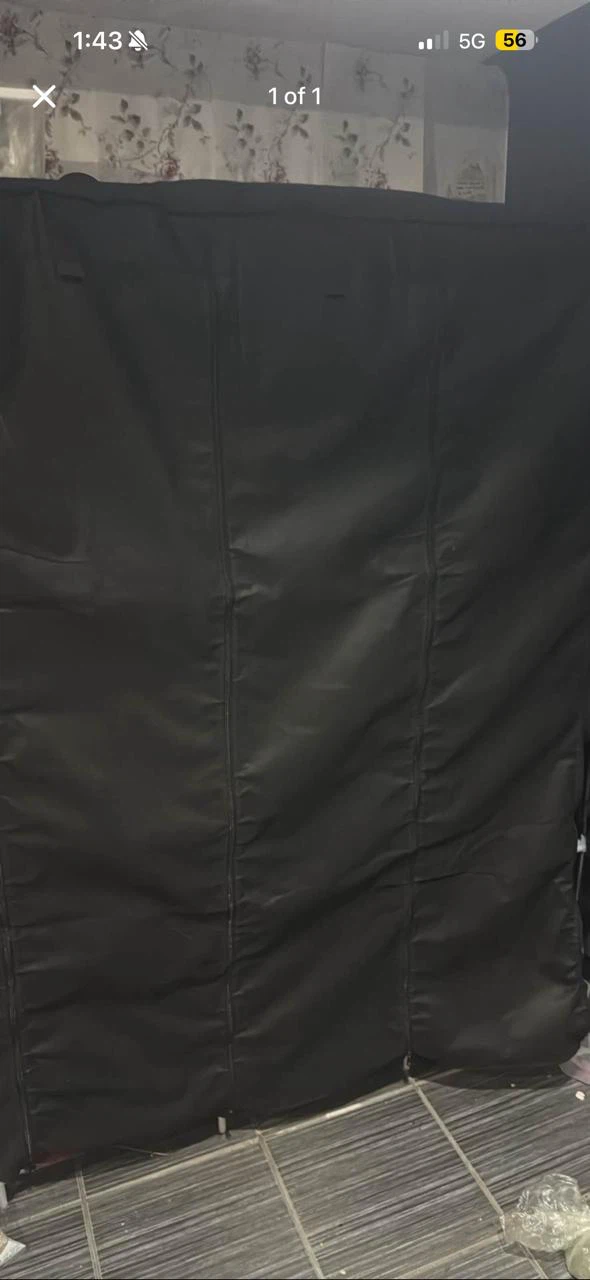 Black Fabric Portable Closet