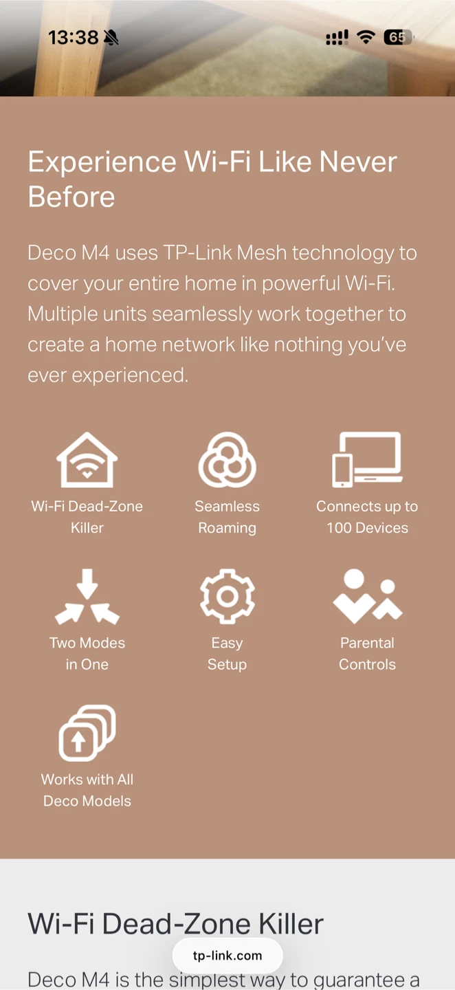 NIB TP-Link Deco M4 AC1200 Whole Home Mesh Wi-Fi System - photo 3