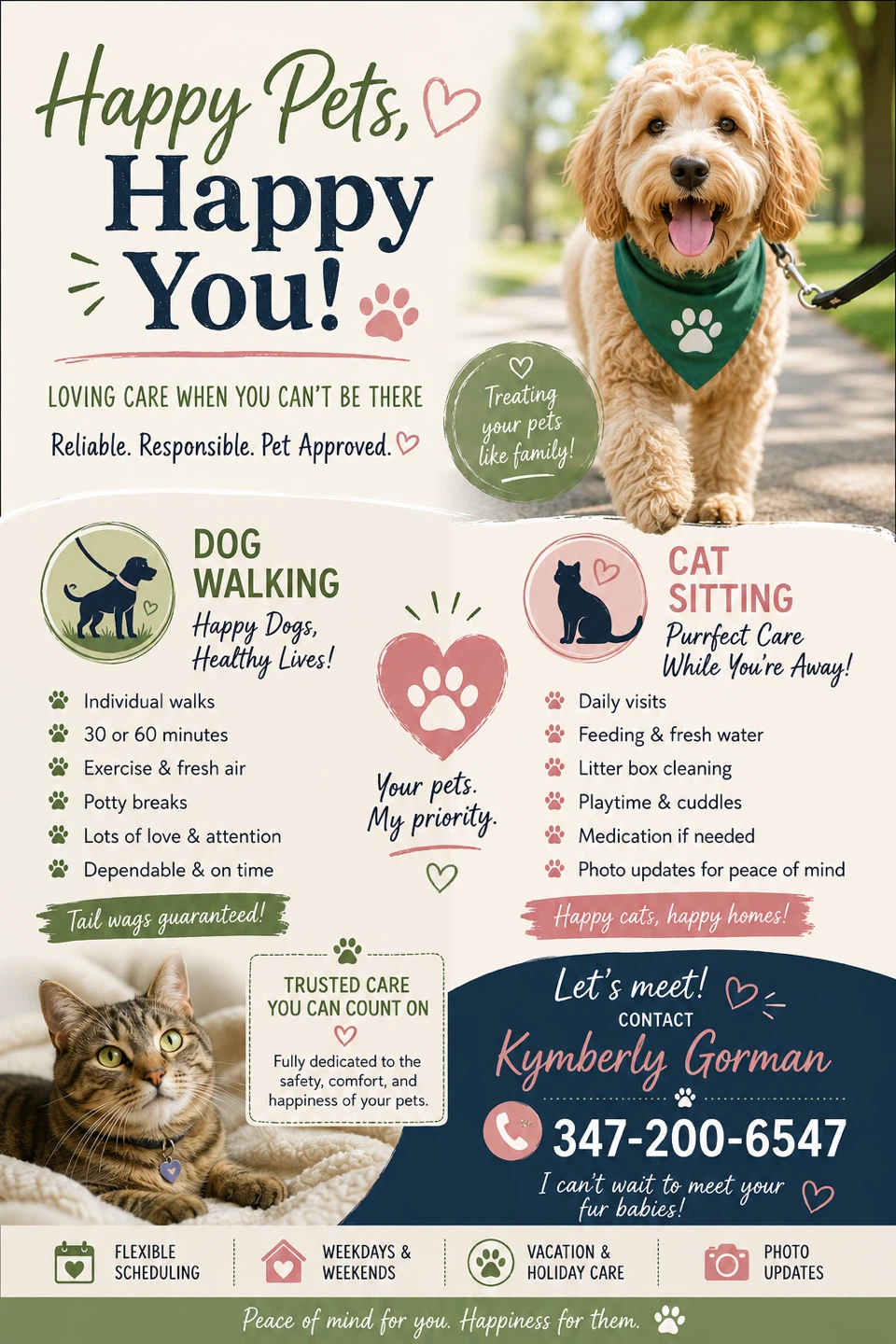 Pet Sitting and Dog Walking Services