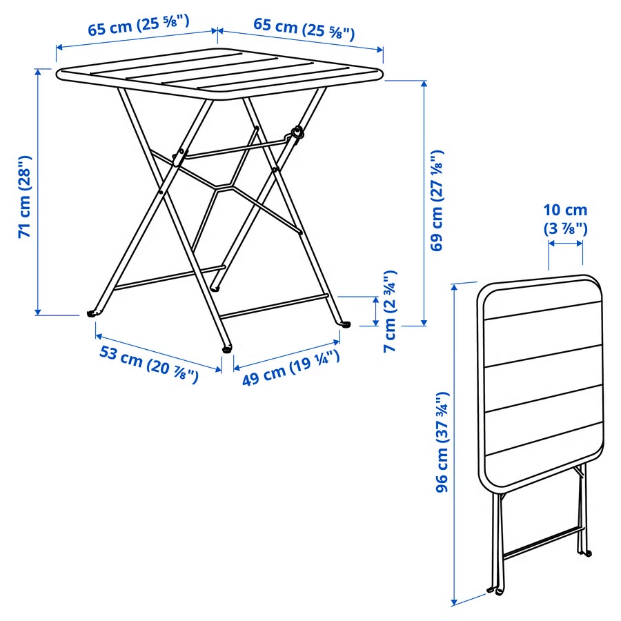 IKEA SUNDSÖ Table, red - photo 2