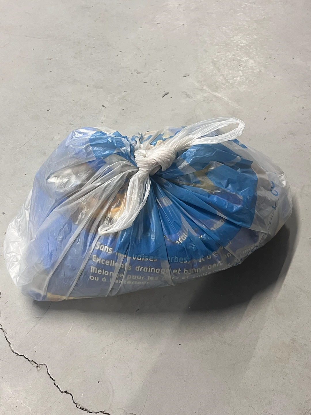 Open Bag of Potting Dirt