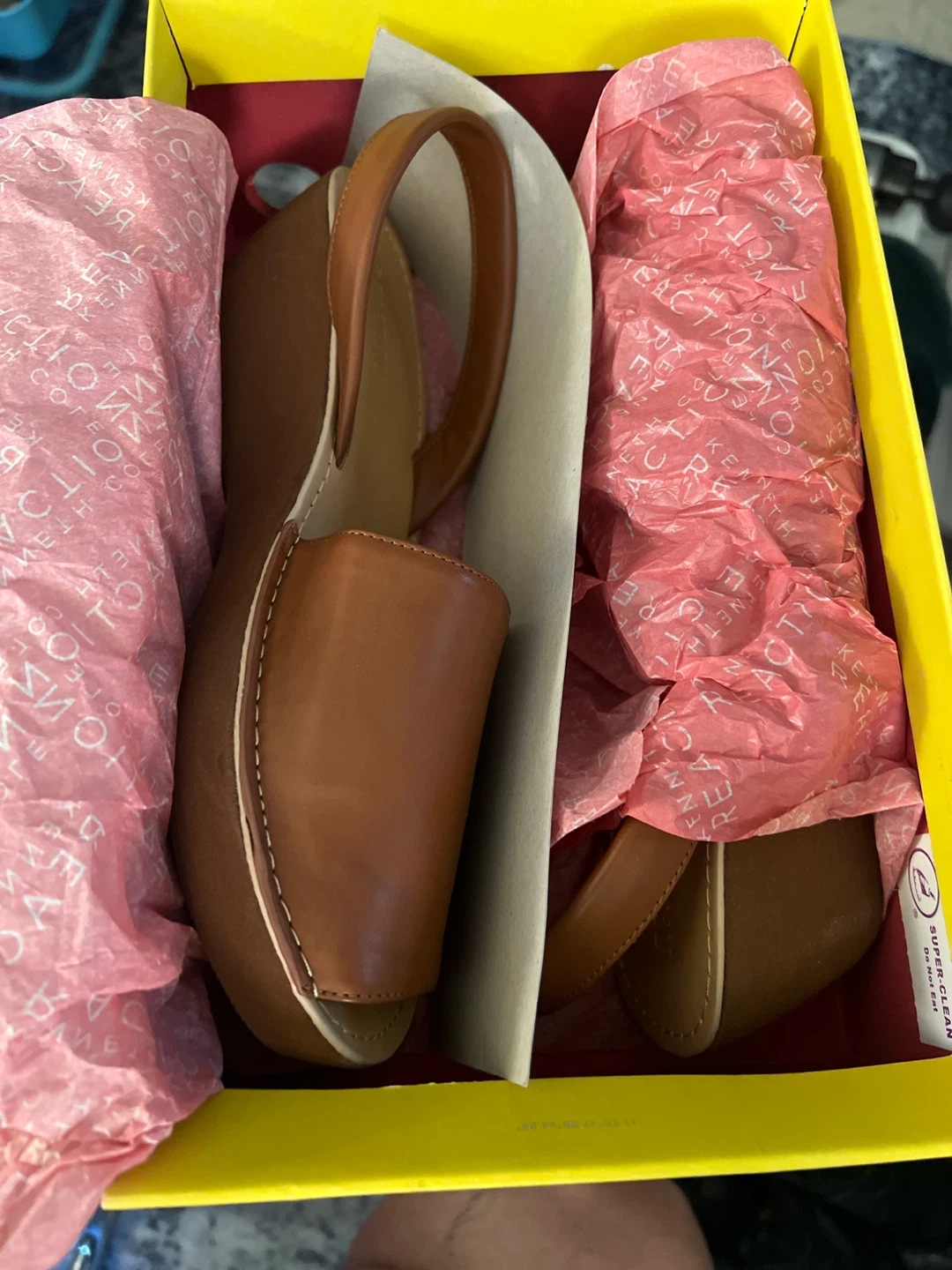 Kenneth Cole Reaction Fine Glass Wedges - Tan Size 9.5 - photo 2