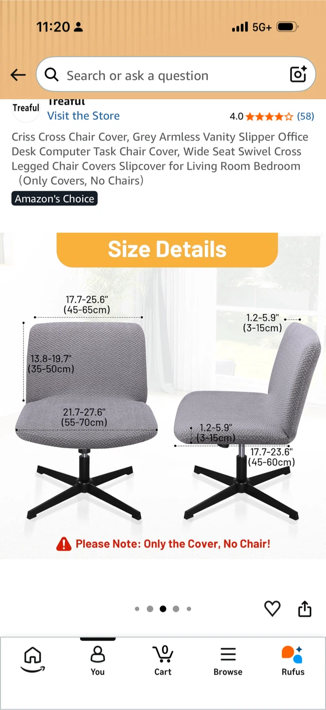 Chair Cover - Grey - photo 4