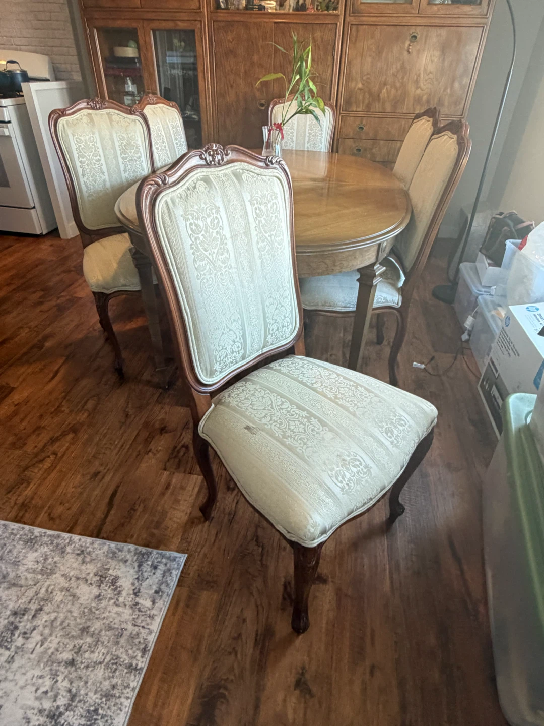 Vintage dining room chairs (set of 6)
