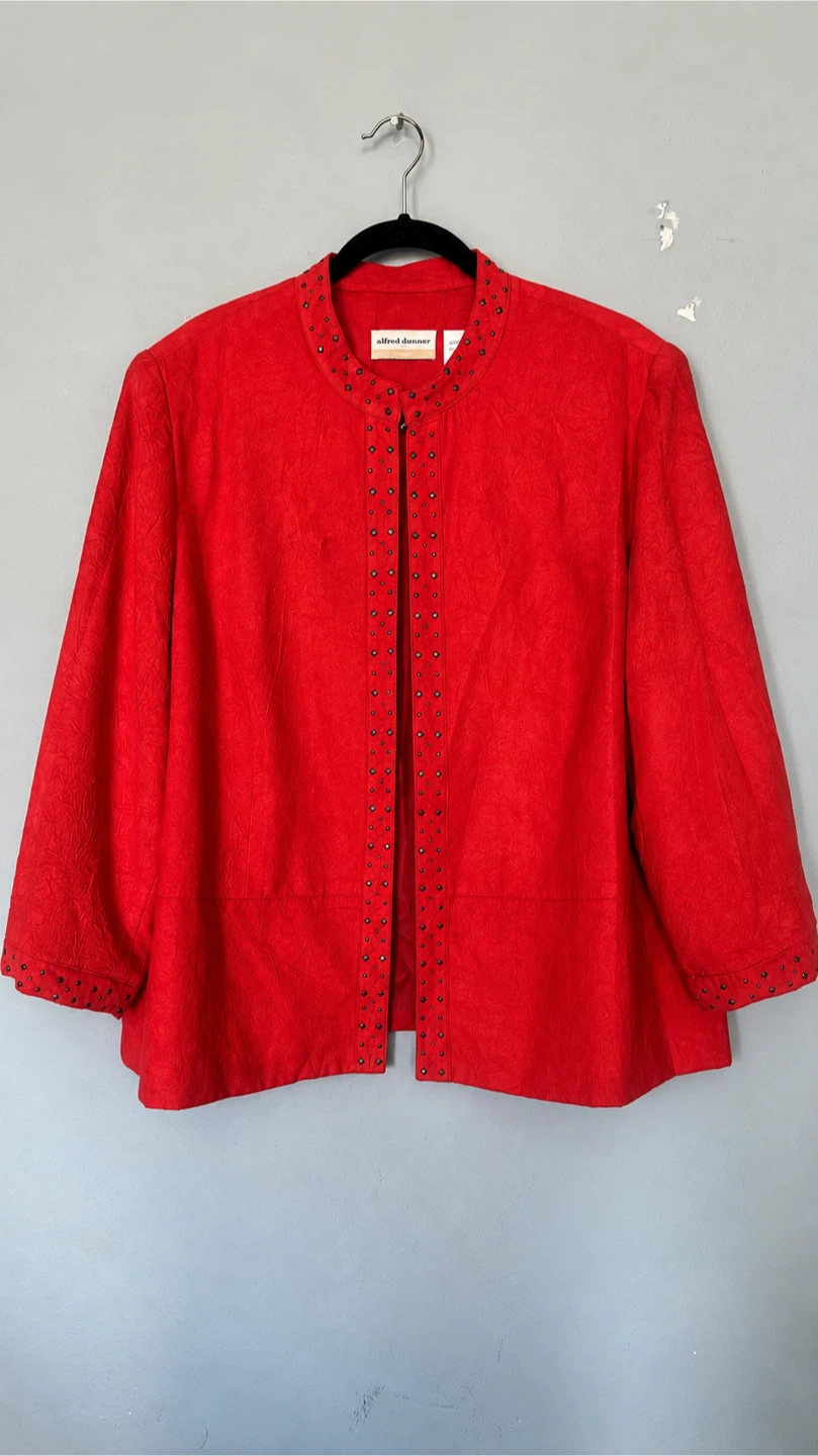 Alfred Dunner Red Studded Jacket - photo 2