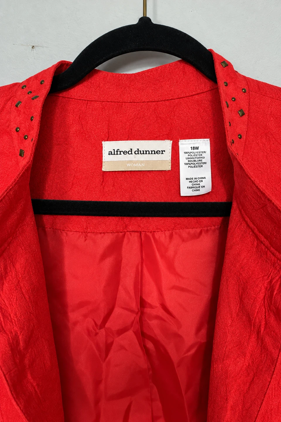 Alfred Dunner Red Studded Jacket - photo 4