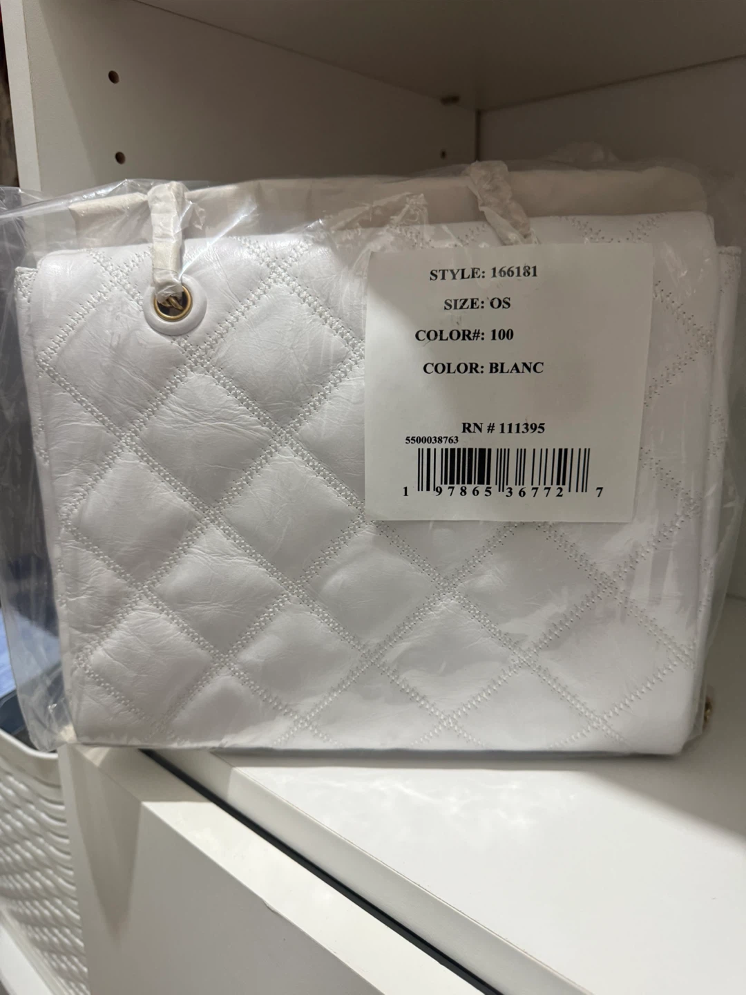 White Quilted Handbag Tory Burch
