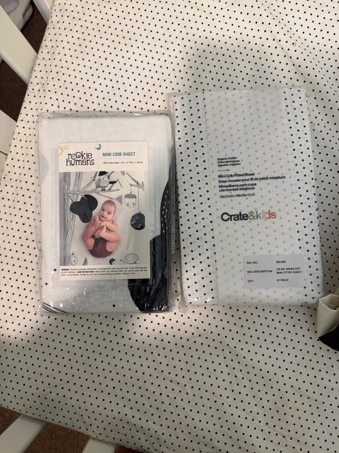 Babyletto Oragami Mini Crib White & 4 new fitted sheets - photo 5