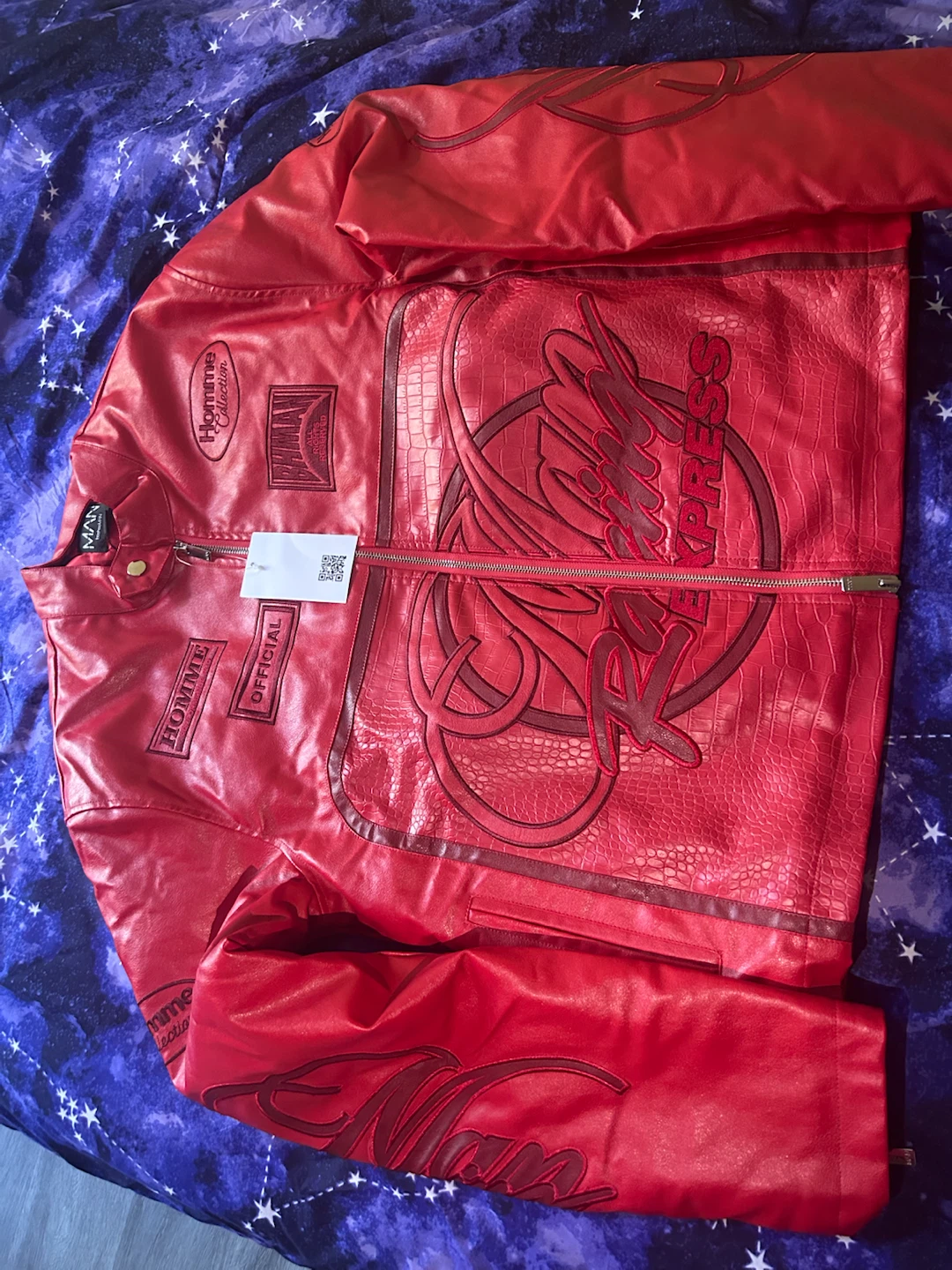 BoohooMAN Racing Faux Leather Jacket - photo 2