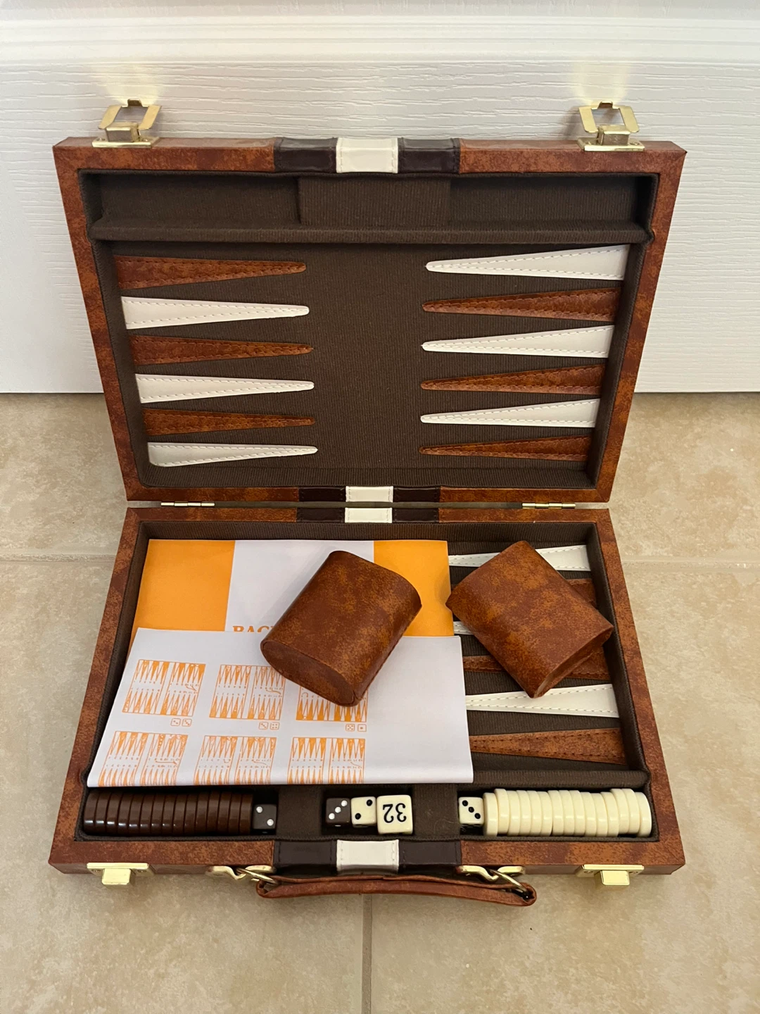 Classic Backgammon Board Game Set - photo 2