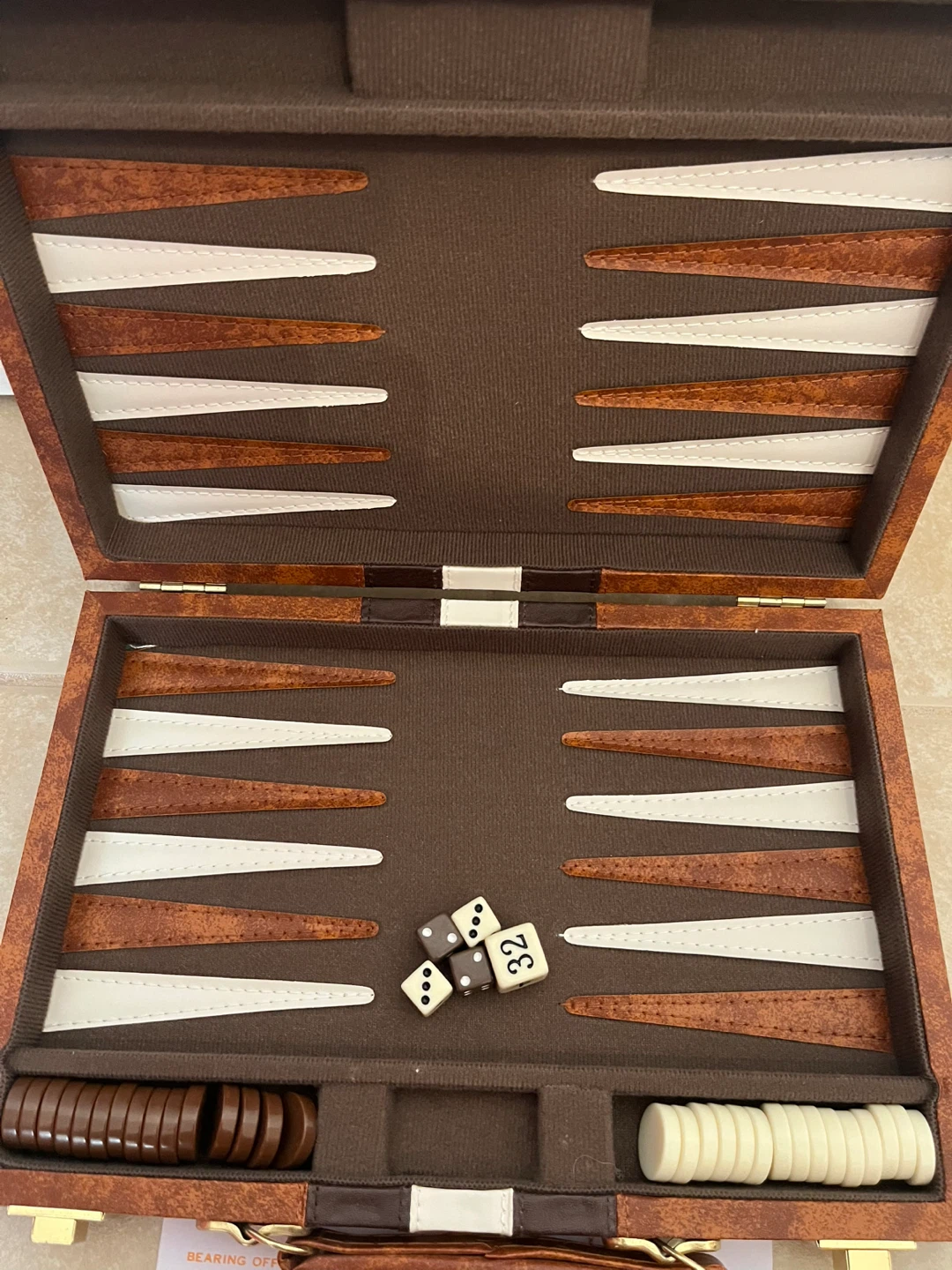 Classic Backgammon Board Game Set - photo 4
