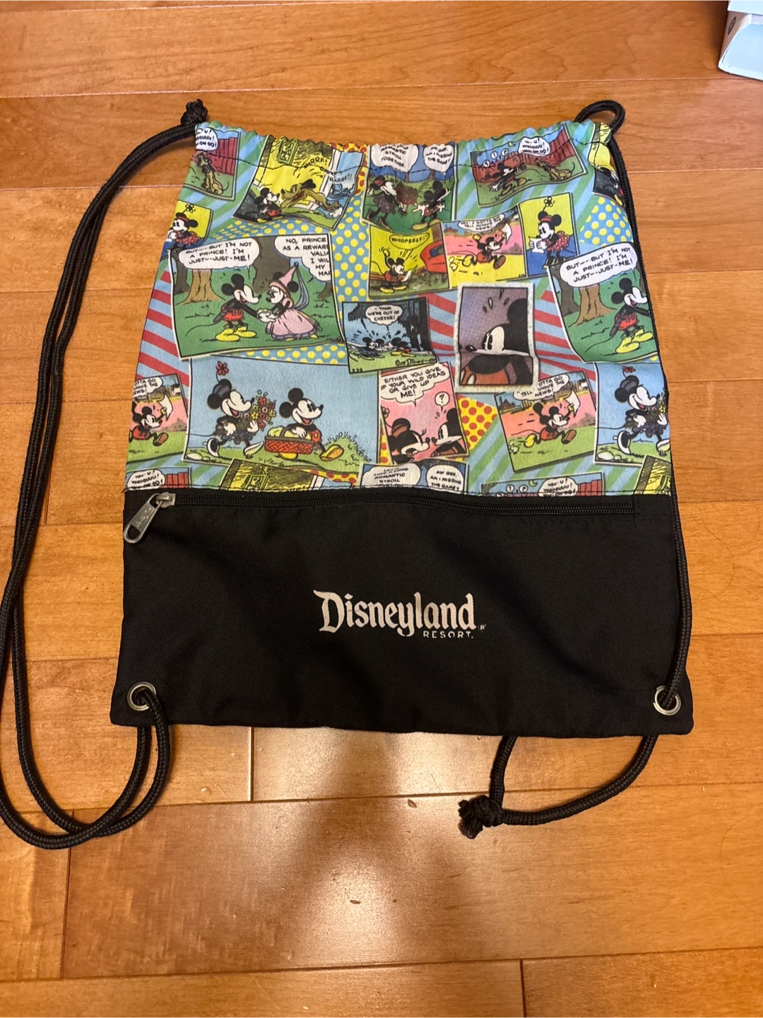 Disney pull string bag