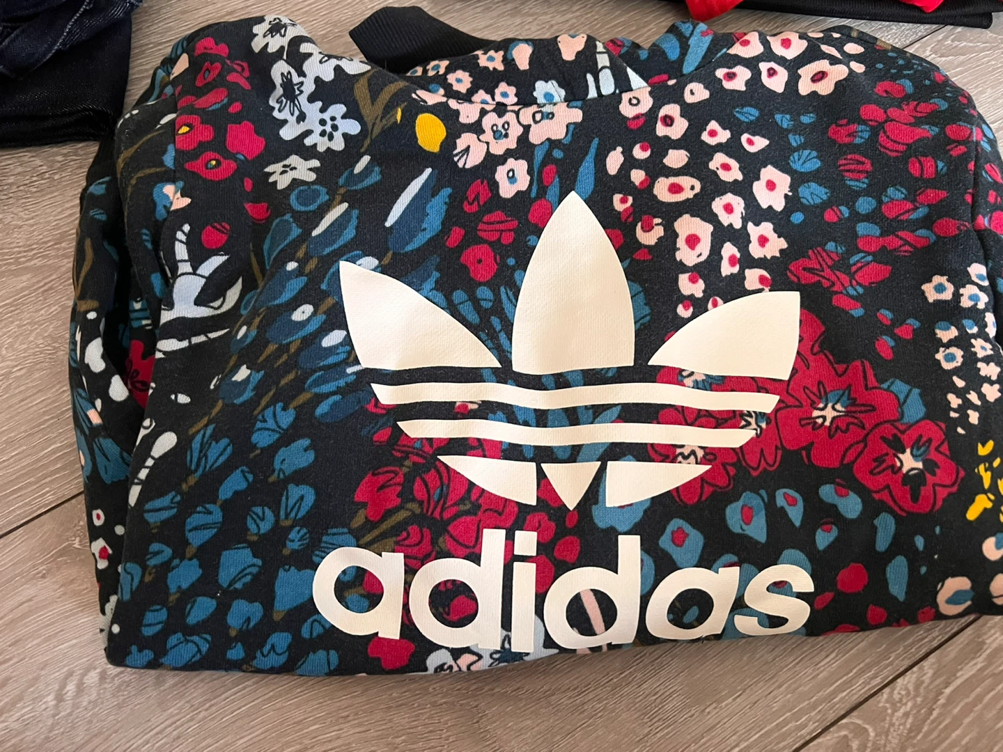 Adidas Floral Print Hoodie - photo 2